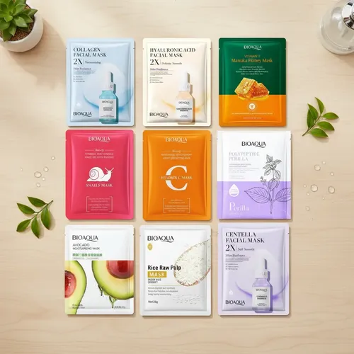 Set De Mascarilla Faciale Bioaqua X 5 Unidades Variado