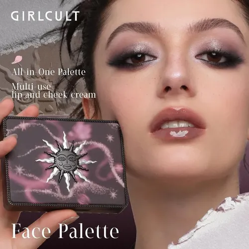Paleta De Maquillaje Todo En Uno Girlcult, Acabado Mate Y Br