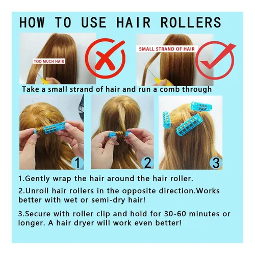 Ulifebetter Juego De 20 Rulos Plásticos Para El Cabello
