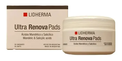 Ultra Renova Pads Mandélico Salicílico Lidherma Manchas Acne Momento de aplicación Noche Tipo de piel Normal
