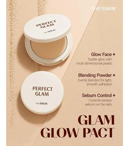 Polvo Compacto Iluminador Con Perlas Coreano Marca