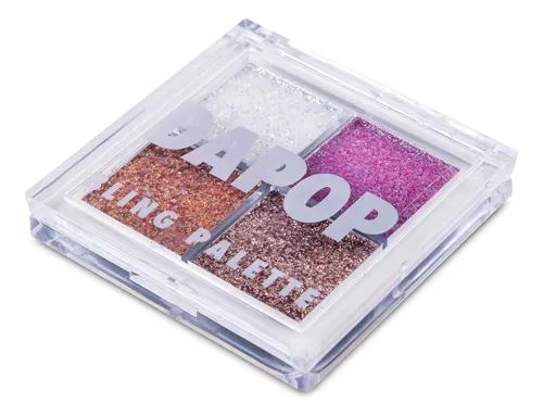 Bling Palette Dapop-paleta 4 Tonos- Glitter Autohaderente