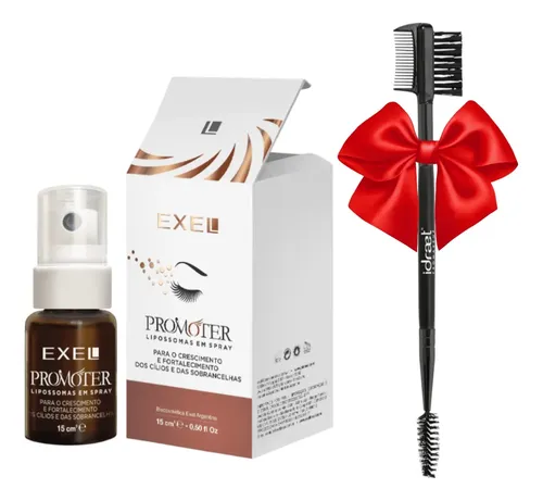 Promoter Exel Crecimiento Cejas Y Pestañas Cepillo Regalo