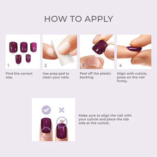 Uñas Press On-kiss Impress Fx Color Rosa Brillos Starry Pink