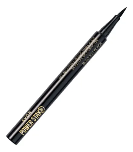 Deliniador Liquido Para Ojos Avonpower Stay 24h – Negro Efecto Mate