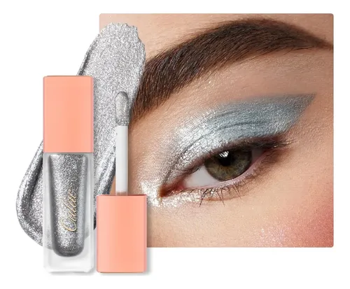 Sombra Líquida Glitter Plateada Oulac