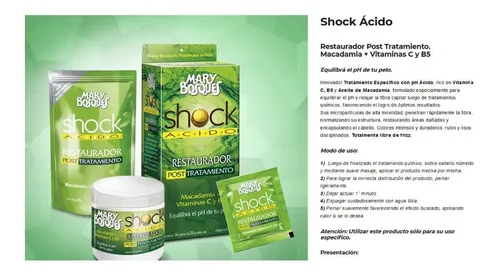 Mary Bosques Shock Acido Restaurador X 250g – Doypack Promo