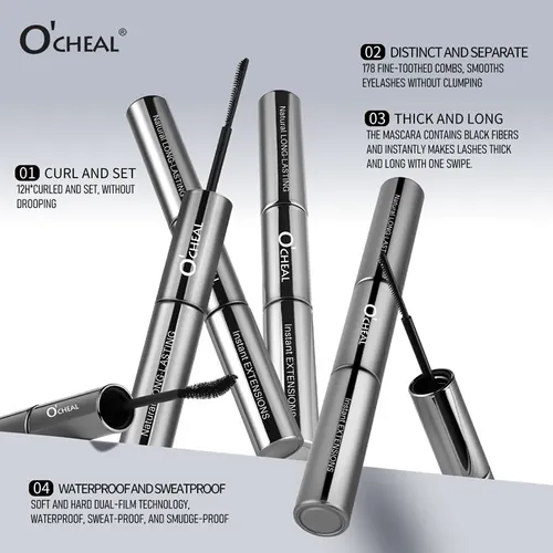 Máscara De Pestañas O’cheal Dual 2 En 1 – Volumen Y