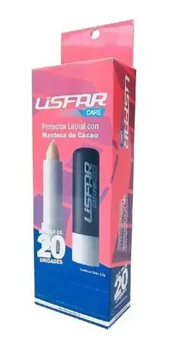 Lisfar Manteca De Cacao Protector Labial 20 Unidades