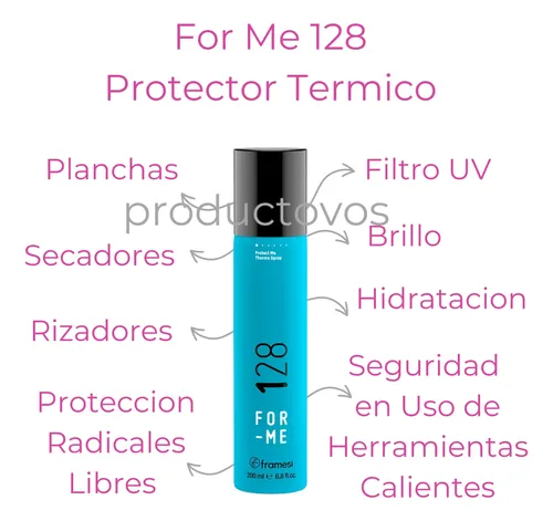 Protector Termico En Seco Secador Plancha 128 For Me Framesi