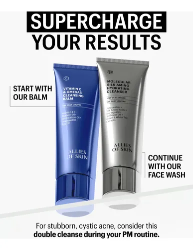 Bálsamo Limpiador Allies Of Skin Con Vitamina C Y Omegas 100