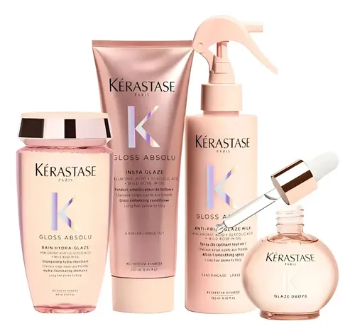 Kit Kerastase Gloss Absolu Cabello Fino : Brillo/anti-frizz