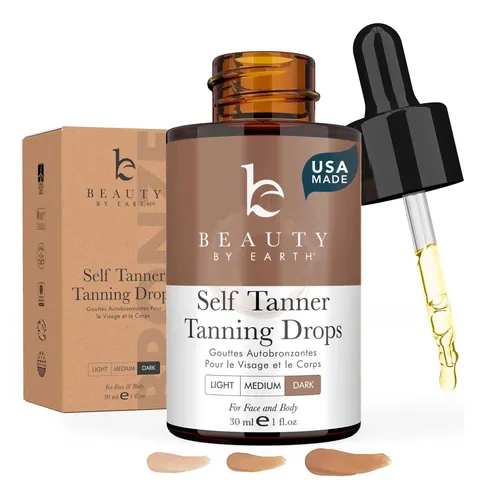 Gotas Autobronceadoras Beauty By Earth Ultra Dark Para Rostr