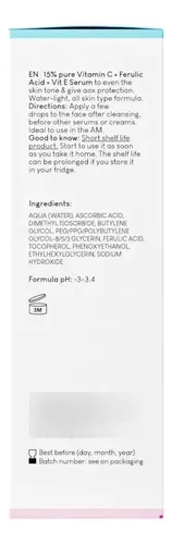 Fccttsérum Geek & Gorgeous C-glow 15% De Vitamina C Y Ácido Todo Tipo De Piel Día/noche