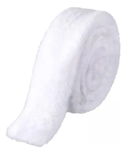 2 Cinta Navideña De Piel Artificial De Regalo De Pelo Corto White Short Fur