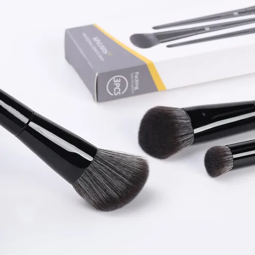 Set De Brochas De Maquillaje Kingmas Kabuki, 3 Unidades, Ang