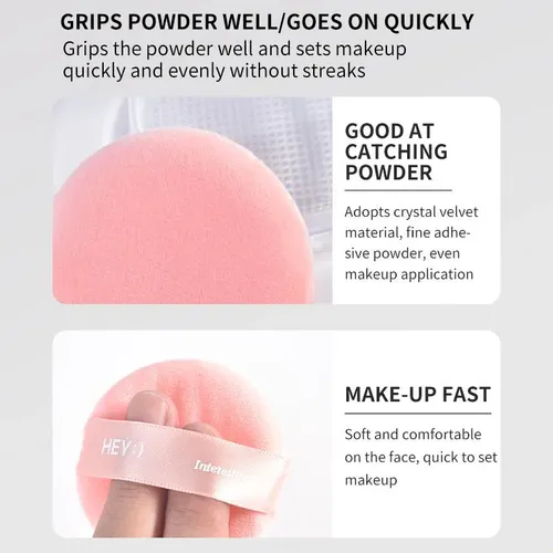 Hey:) Herramienta De Maquillaje Y Belleza Crystal Velvet Pow H-9009