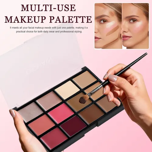 Paleta Multifuncional O’chain 12 Colores Crema