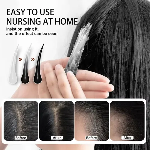 Crema A Base De Hierbas Para Cabello Blanco Contra Las Canas