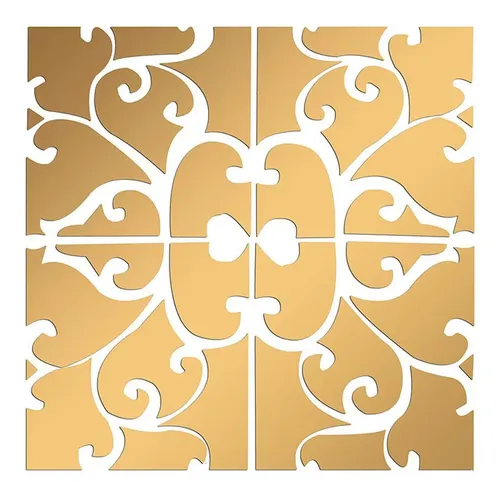 Adhesivo Acrílico Para Pared Con Espejo 3d, 32 Unidades, Dec