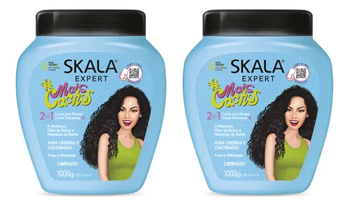 Mascara Crema Skala Mais Cachos Rizos Rulos Ondas X 2 U