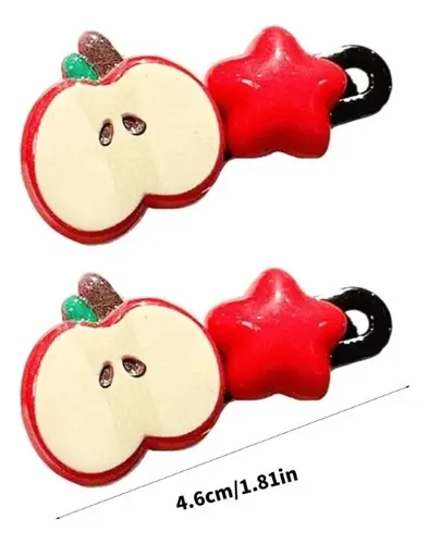 K Pinza For El Pelo Con Forma De Estrella De Frutas Con