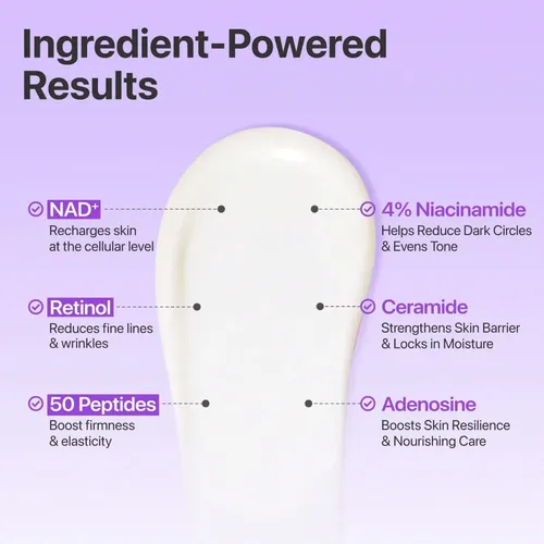 Crema Para Ojos Nad+retinol, Puede Reducir Las Líneas Finas  Todo Tipo De Piel Día/noche