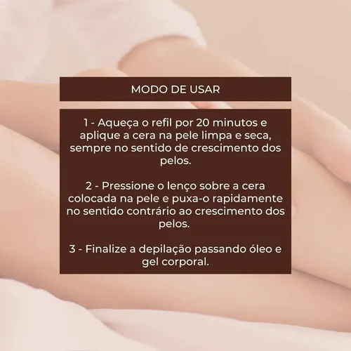 Cera Depilatória Depimiel Chocolate Roll-on Recambio 100g