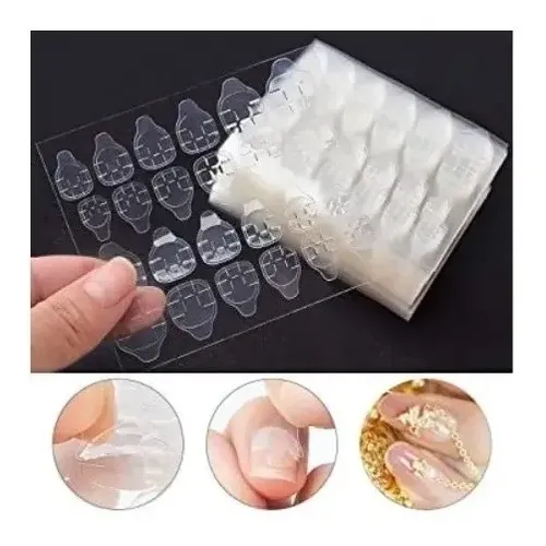 Sticker Adhesivo X6 Plancha Pegamento Para Tips Uñas Postiza