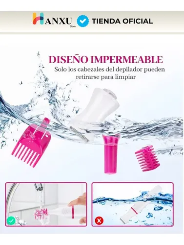 Depiladora Afeitadora Mujer 5 En 1 Facial Corporal Sin Dolor