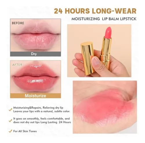 Lápiz Labial Que Cambia De Color Para Mujer, Transferproof P