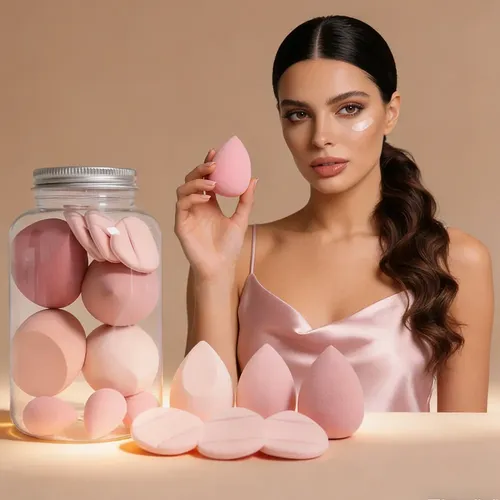 14 Kit Esponja Maquillaje En Polvo Beauty Blender