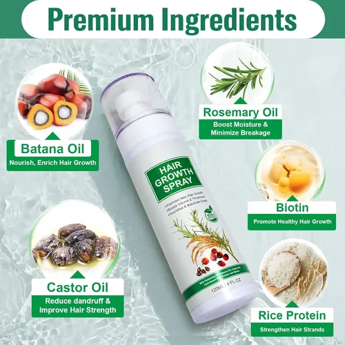 Spray Capilar Aliver 4 Fl Oz (2) Biotina Romería Ricino