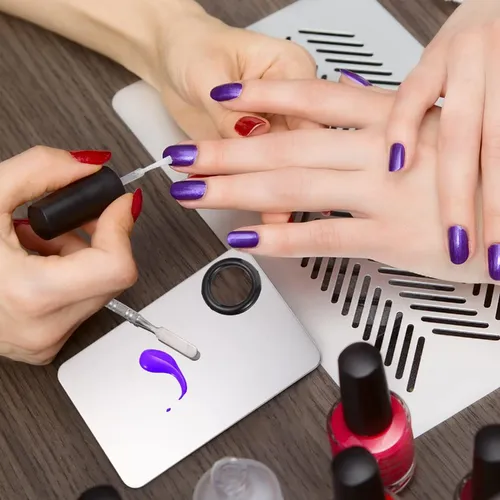 Paleta Mezcladora De Acero Para Maquillaje Con Espatula