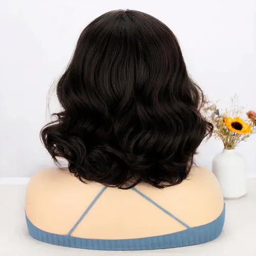 Peluca Mediana Símil Natural Orgánica Premium