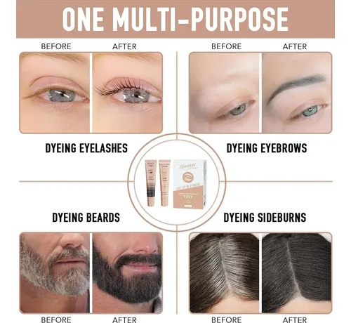 Kit De Tinte Lomansa 8 Ml Para Pestañas Y Cejas