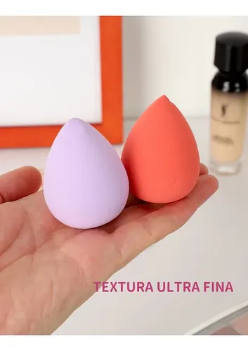 Set X6 Esponjas Maquillaje Beauty Blender Huevo En Maple Ros