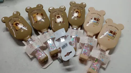 Cepillo De Cabello Capybara Con Lentejuelas Brillantes
