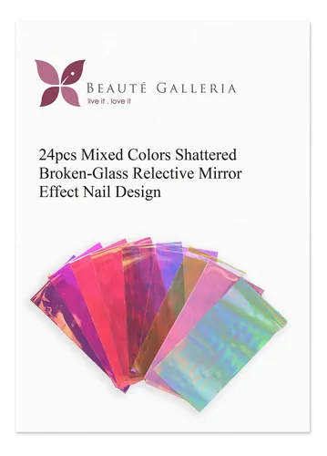 Láminas Para Decoración De Uñas Beaute Galleria, Cristal Rot