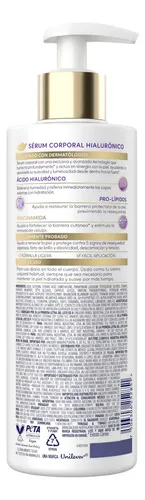 Crema Sérum Corporal DOVE Hialurónico 400ml