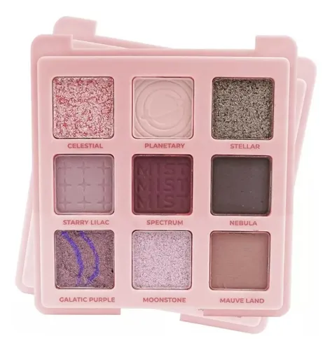 Paleta De Sombras De Ojos Cosmic Mist Pink Line Ruby Rose Color Niebla Cósmica