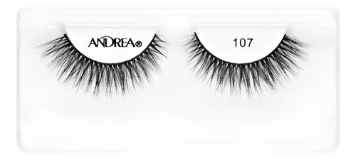 Tira De Pestañas Postizas Andrea Strip Lashes Negro N°107