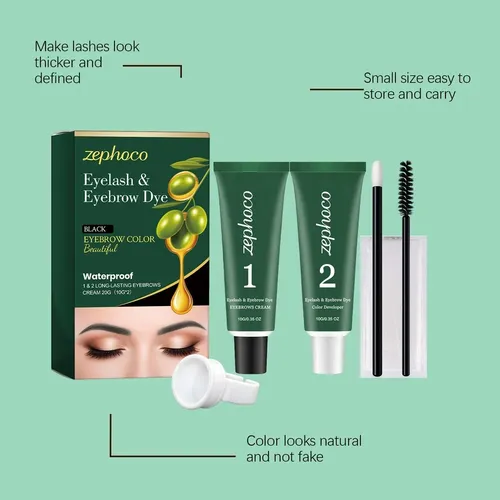 Kit De Color Suave Para Cejas Y Pestañas A Base De Plantas