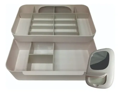 Organizador Mesa Maquillaje Manicuria Escritorio Plastico E