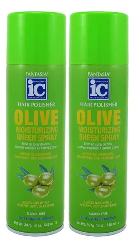 Spray Hidratante De Brillo Fantasia 2x414ml Oliva