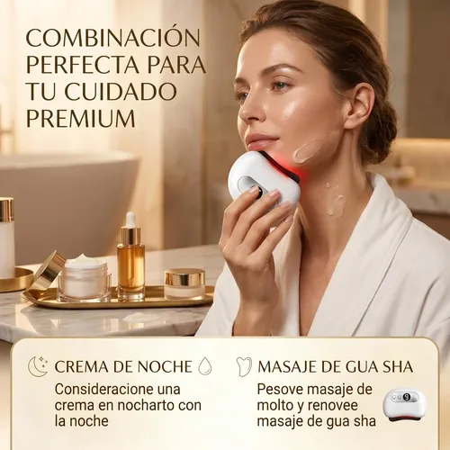 &*masajeador Facial Eléctrico Gua Sha Con 9 Niveles De
