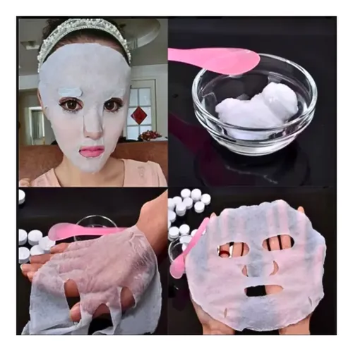 Mascara O Mascarilla Comprimida Facial Pastilla Cápsula X50 Tipo De Piel Normal