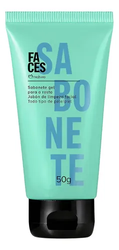 Gel Limpiador Facial Natura Faces 50g