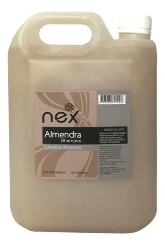 Shampoo De Almendras Nutritivo Cabellos Secos Nex Bidon 5 Lt