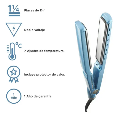 Plancha 9091 Nano Titanium Xl Babyliss Pro